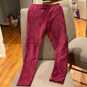 Crewcuts girls corduroy burgundy legging